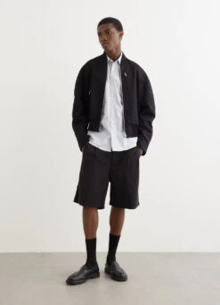 Dries Van Noten Vermont Crisp Wool Bomber Jacket