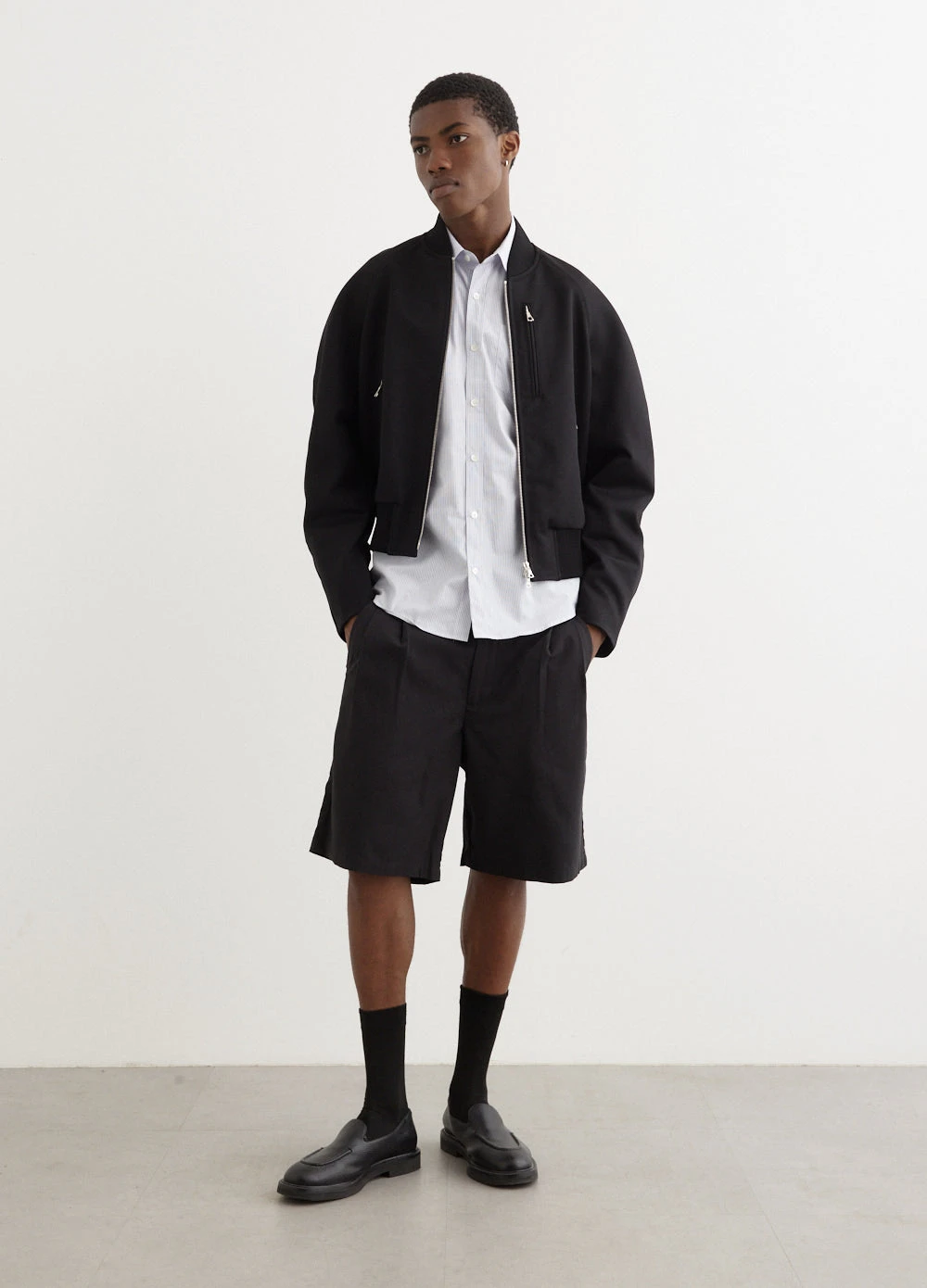 Dries Van Noten Vermont Crisp Wool Bomber Jacket 1 Dries Van Noten Vermont Crisp Wool Bomber Jacket