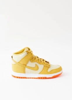 Nike Dunk High Retro PRM 'Gold Canvas' Sneakers