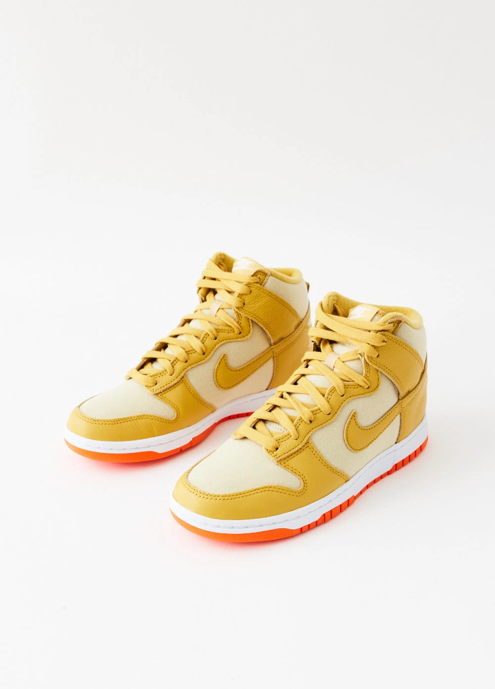 Nike Dunk High Retro PRM 'Gold Canvas' Sneakers 2 Nike Dunk High Retro PRM 'Gold Canvas' Sneakers - Image 2