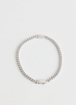 Side Pendant Curb Chain Bracelet