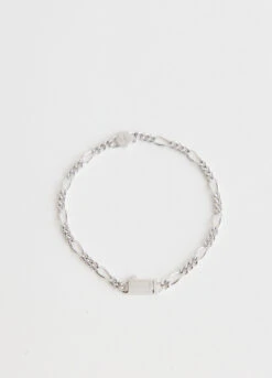 Side Pendant Figaro Chain Bracelet